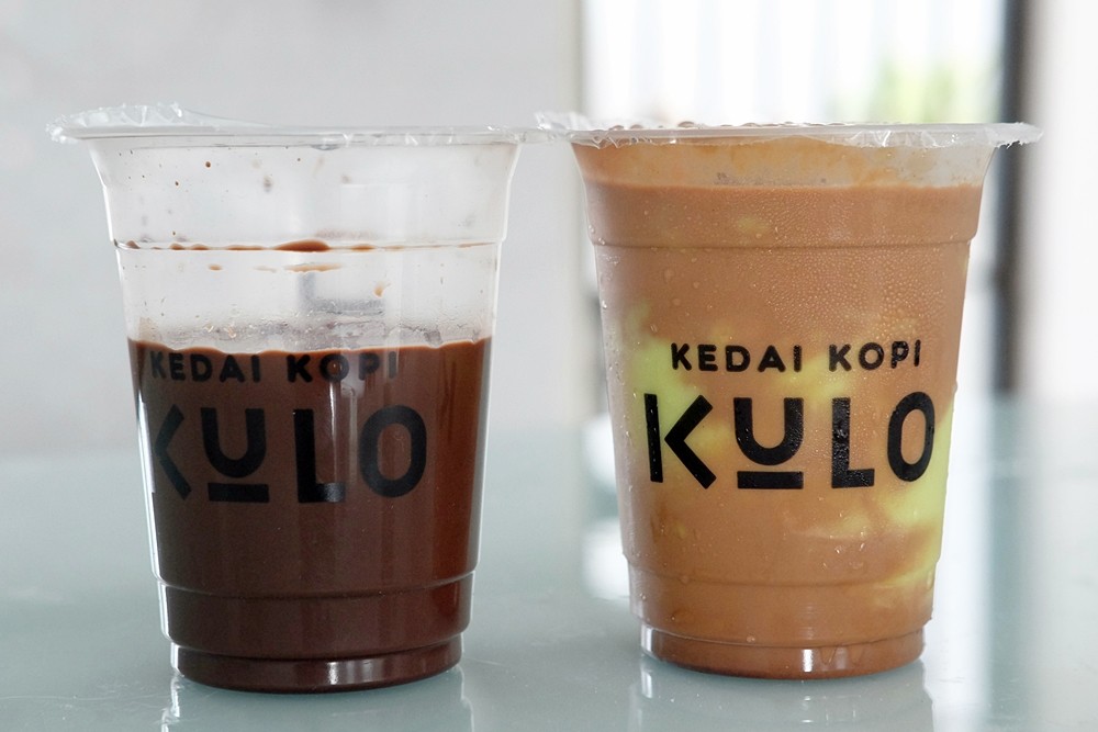 avocatto coffee dan es coklat dari kedai kopi kulo