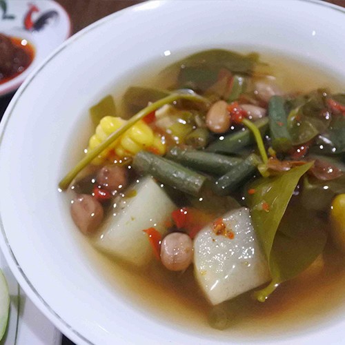 menu sayur asem dari doea tjangkir