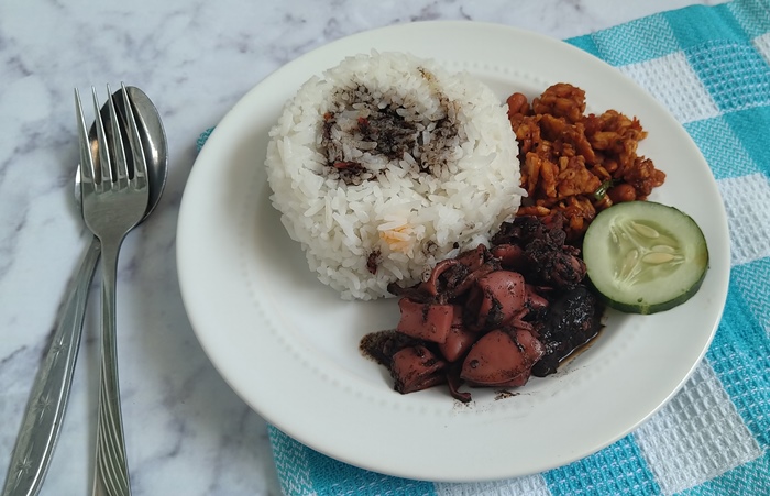 nasi cumi hitam dari kane-kane warung